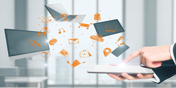 Web3 digital loyalty icons connecting brands and customers