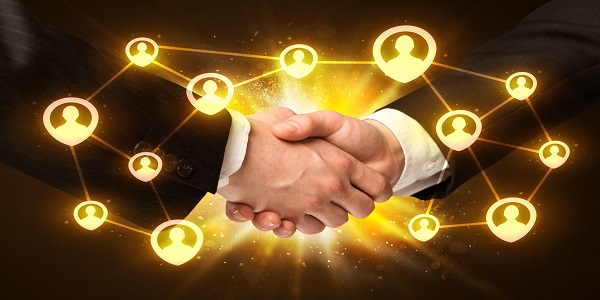 Business handshake symbolizing loyalty partnerships and customer value